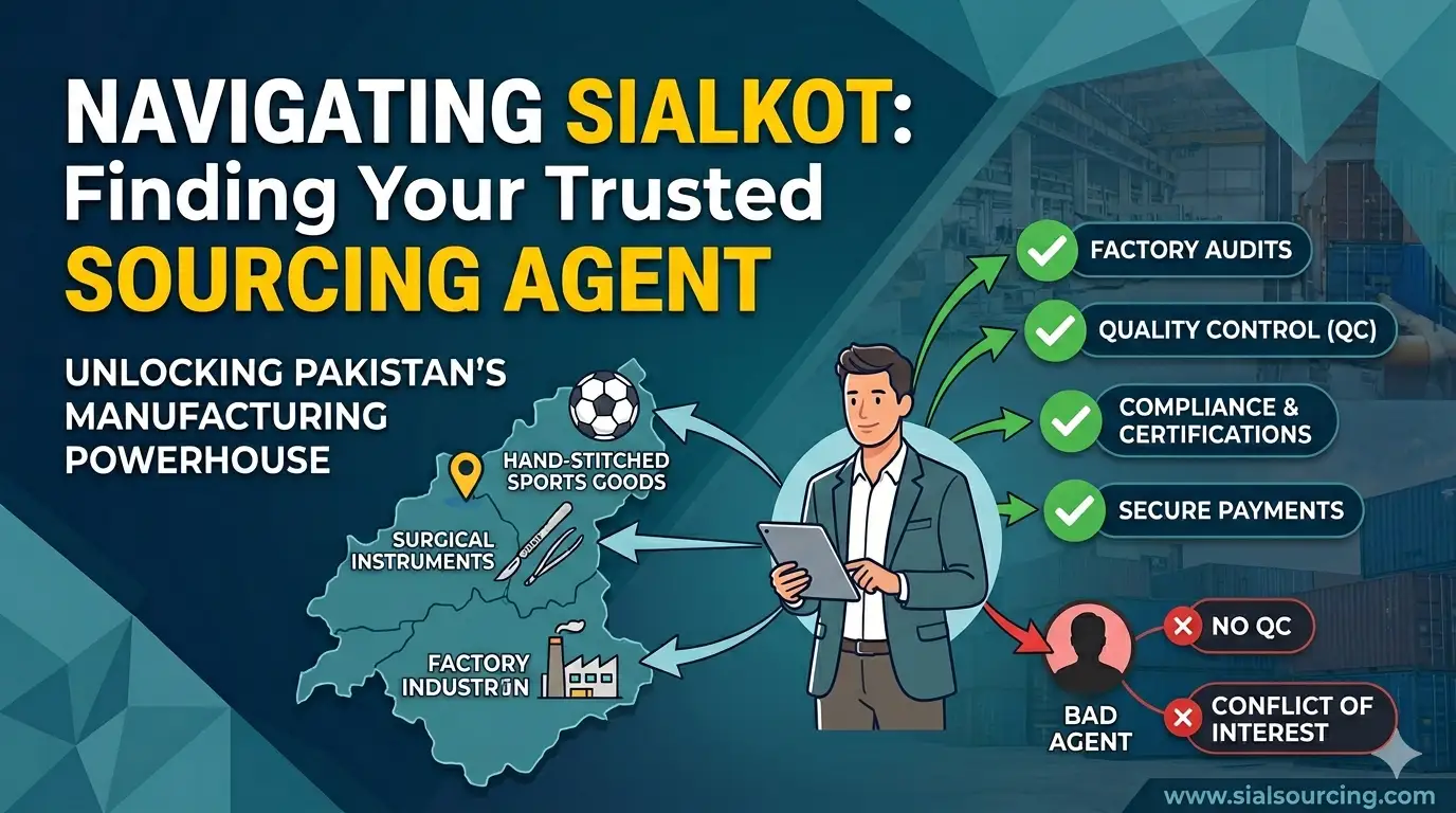 How to Find a Reliable Sourcing Agent in Sialkot, Pakistan —  The Complete Buyer's Guide for 2026